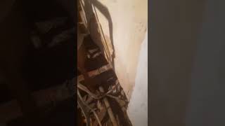 DIY new floorboard installation under gas meter and pipes easy repair floorboards diy floorrepir [upl. by Atsirk]