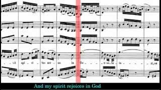 BWV 243  Magnificat Scrolling Score [upl. by Hahnke]