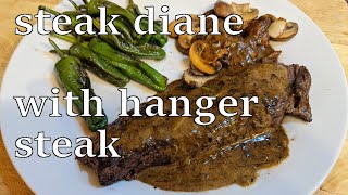 Steak Diane  Ultimate dinner for two with OngletHangerSkirt steak and padron peppers [upl. by Karolina]