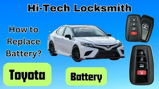 Toyota Camry Smart Key Fob Keyless Entry Remote Control Battery Replacement How To Replace DIY [upl. by Pedersen682]