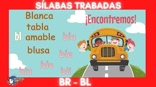 SÍLABAS TRABADAS BRBL 👉😱 Con Actividad de lectura 👈👈😱 [upl. by Negiam]