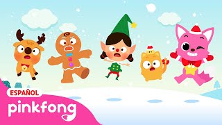 Cinco Amiguitos de Navidad Saltando en la Nieve☃️  Pinkfong Canciones de Navidad para niños [upl. by Clementis382]