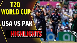 T20 World Cup 2024 Highlights  USA vs PAK Highlights  United States vs Pakistan Highlights [upl. by Tezil]