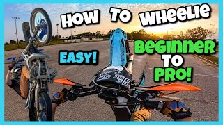 How To Wheelie a DIRT BIKE or Any Motorcycle 8 EASY Steps From BEGINNER To PRO And Tips [upl. by Cordi]