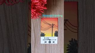 Easy Polaroid Painting  saima art satisfying video  ll [upl. by Landre]