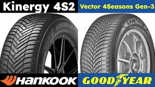 Hankook Kinergy 4S2 vs Goodyear Vector 4Seasons Gen 3 [upl. by Ahsinroc25]