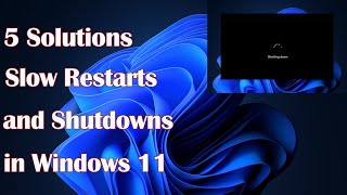 Windows 11 Slow Restarts and Shutdowns  5 Solutions [upl. by Ahtrim140]