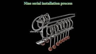 HOW TO SOLVE CLASSICAL METAL 9 LINKED RINGS PUZZLE [upl. by Nahsor]