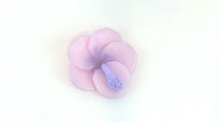 ►  TUTO  Pâte Polymère Réalisation Dune Fleur Hibiscus en Fimo [upl. by Ettenoitna]