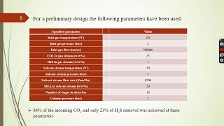 Design of absorption column for CO2 and H2S Removal [upl. by Nibot862]