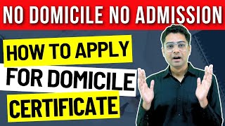 NEET 2024 Updates  How to apply for Domicile Certificate 🎯 [upl. by Lat447]