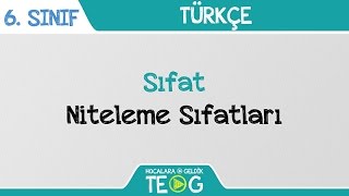 Sıfat  Niteleme Sıfatları [upl. by Firehs827]