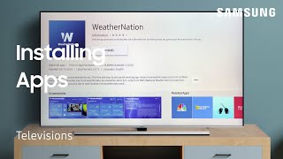 Install Apps from Smart Hub on your TV  Samsung US [upl. by Okiron]