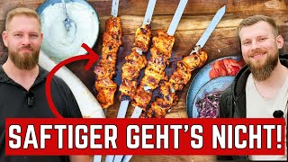 Saftige HähnchenGrillspieße  Grillbeilagen als Grillmenü  feat einfachgrillen [upl. by Amis15]