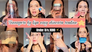 Easy Skincare Routine For Teenagers  Affordable Skincare Body care For College And School Girls [upl. by Callida]