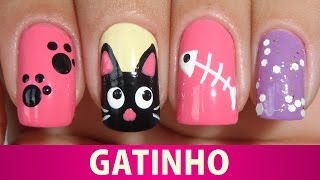 Unhas Decoradas de Gatinho [upl. by Razaile930]