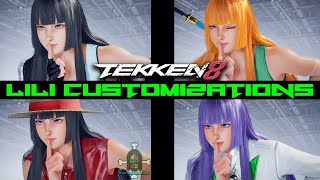 My Lili Customization Showcase  TEKKEN 8 [upl. by Anelav]