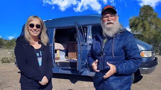 RETIRE CHEAP Live Well Van Life on SOCIAL SECURITY Living in a COZY 1996 Conversion Van [upl. by Nonie]