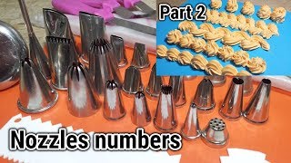 Nozzle numbers and types of designsHow to mix color in creamNozzle piping desings [upl. by Enomed]