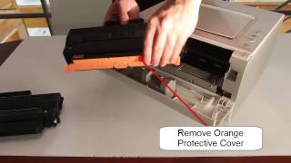 How to change Toner Cartridge Samsung MLTD103S in Samsung ML2955DW [upl. by Ainos]