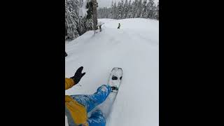 Snoqualmie Big Pow Monday Silver Fir Feb 9 2021 [upl. by Wes453]