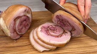 Schweinshaxenschinken Eine wunderbare Schweinshaxenrolle ist ganz einfach [upl. by Kassity951]