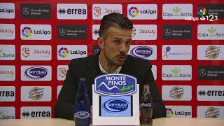 Rueda de prensa de Rubén de la Barrera tras el CD Numancia vs Cultural Leonesa 21 [upl. by Barth215]