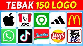 Tebak Logo dalam 3 Detik  150 Logo Terkenal  Kuis Logo 2024 [upl. by Bree]