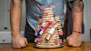 3 ingredients Norwegian Tower cakeKransekake [upl. by Nais]