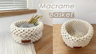 DIY Macrame Basket [upl. by Lettig27]