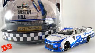 2023 AUSTIN HILL DAYTONA RACED WIN DIECASTBUFFET NASCAR WINNER CIRCLE DIECAST REVIEW 164 [upl. by Farnham120]