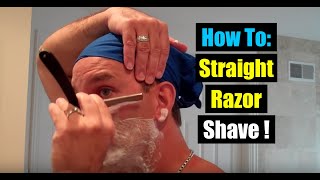 Quick Tutorial Learn How To Shave with a Straight Razorgeofatboy [upl. by Hutson209]