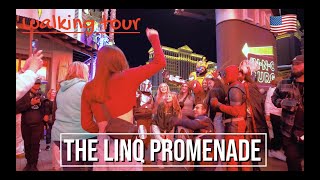 🇺🇸 THE LINQ PROMENADE walking tour  Las Vegas Nevada USA [upl. by Pru375]