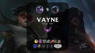 Vayne Top vs Udyr  EUW Master Patch 141 [upl. by Aerised]