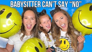 BABYSITTER CAN’T SAY “NO” TO BIGGEST FAN FOR 24 HOURS 😱😍 [upl. by Airdnaid]