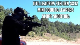 UTG Leapers scope shooting [upl. by Polivy]