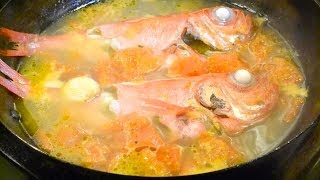 金目鯛のアクアパッツア How to make aqua pazza of a splendid alfonsino [upl. by Ziegler]