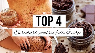 4 IDEI DE SCRUB NATURAL FATA amp CORP 4 DIY Exfoliating Body Scrubs HD [upl. by Asyla239]