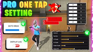 One tap setting 🔥  Free fire headshot mobile setting  After OB42 update one tap sensitivity 🎯 [upl. by Gardiner878]