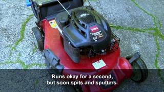 How to fix a Toro SR4 lawnmower that runs poorly [upl. by Mendelsohn]