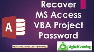 MS Access Database Project Locked Recover MS Access VBA Password [upl. by Landel]