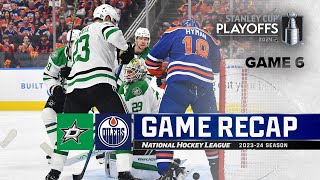 Gm 6 Stars  Oilers 62  NHL Highlights  2024 Stanley Cup Playoffs [upl. by Eirrac349]