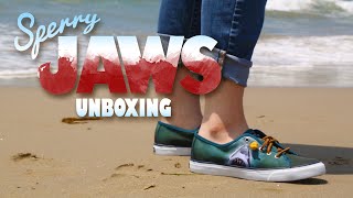 Sperry x JAWS Shoe Beach Unboxing [upl. by Dnesnwot]