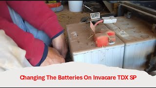 Changing The Batteries On Invacare TDX SP [upl. by Leno]