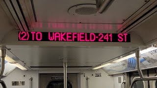 NYC Subway R142 2 Train Full Ride Flatbush Ave  Wakefield  241 St [upl. by Ayiram]