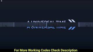 New A Universal Time Private Server Codes Jujutsu Kaisen UPD  Free AUT Private Server Codes [upl. by Adlez]