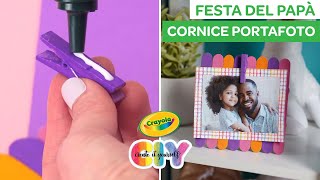 COME FARE CORNICE PORTAFOTO  Lavoretti per bambini Crayola CIY [upl. by Ingrid]