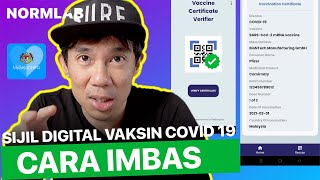 Cara scan  imbas dan mengesahkan sijil digital vaksin covid 19 [upl. by Liagibba]