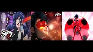 All Marinettes Transformations  Through the years Miraculous Ladybug [upl. by Oneil641]