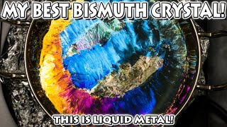 MAKING MY BEST BISMUTH CRYSTALS YET [upl. by Aennyl]